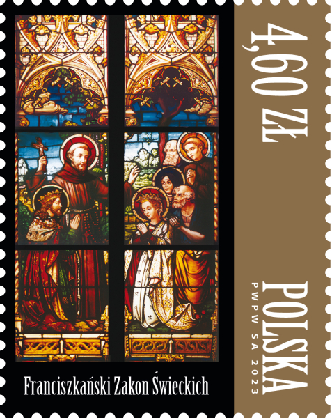 znaczek pocztowy Znaczek Franciszkański Zakon Świeckich