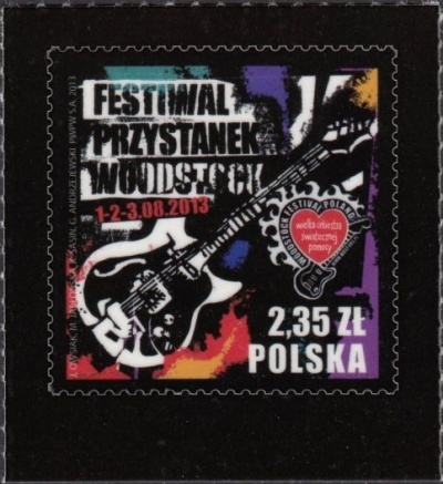 Znaczek pocztowy Woodstock 2013 Poczta Polska