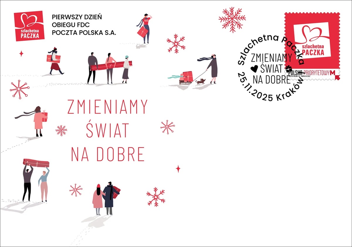 Koperta FDC Szlachetna Paczka 2025