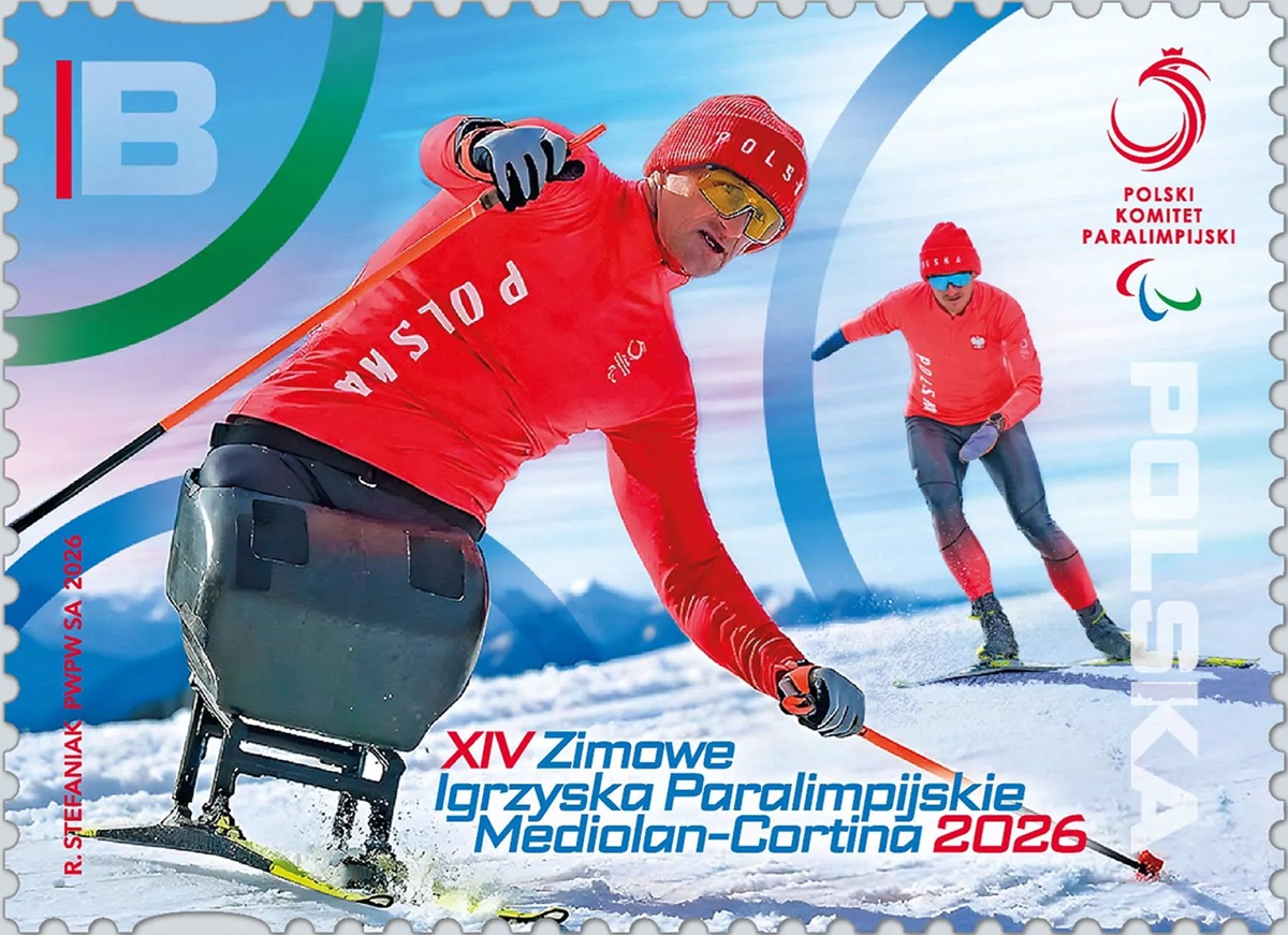 Znaczek pocztowy XIV Zimowe Igrzyska Paralimpijskie Mediolan-Cortina 2026