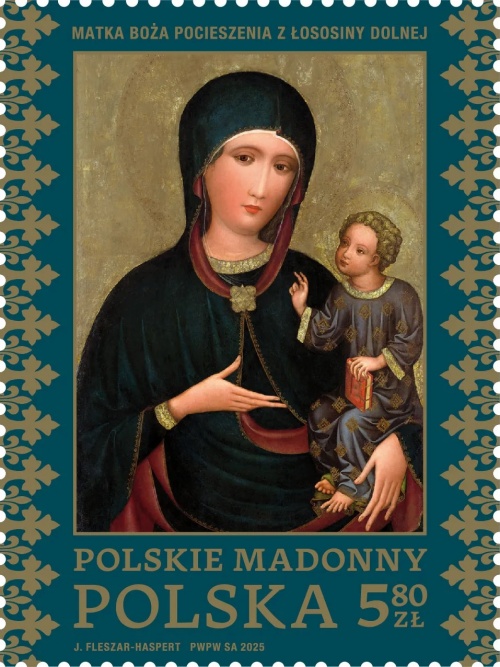 Znaczek pocztowy Matka Boża Pocieszenia z Łososiny Dolnej - Poczta Polska 2025