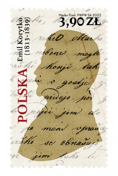 Znaczek pocztowy poświęcony postaci Emila Korytko - emisja z dnia 6 marca 2023 roku