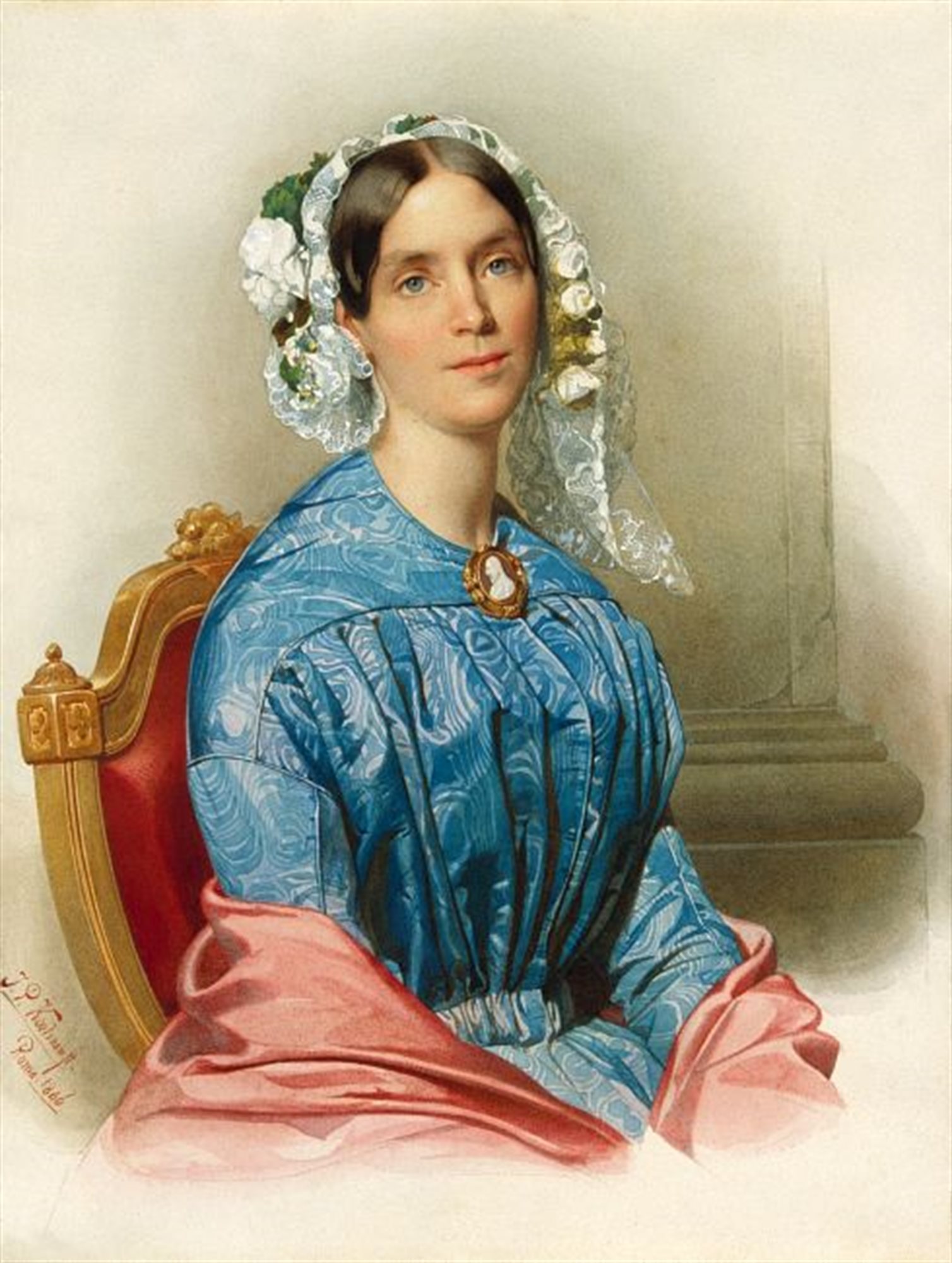 Królewna Marianna Orańska w 1846 r. na obrazie J. P. Koelmana